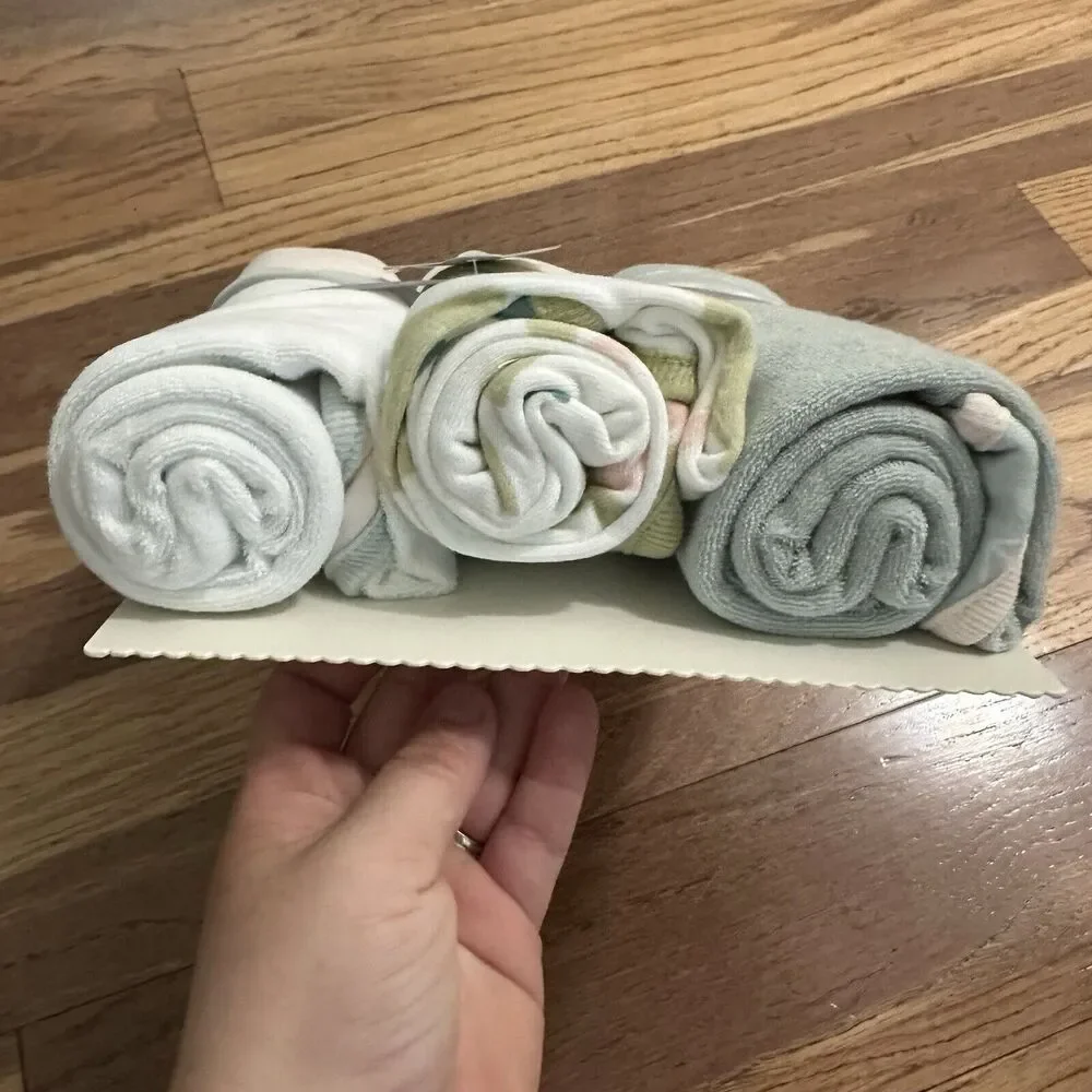 NEW!! Cloud Island Infant Hooded Bath Towels, BUNDLE (3pk), Woodland Theme